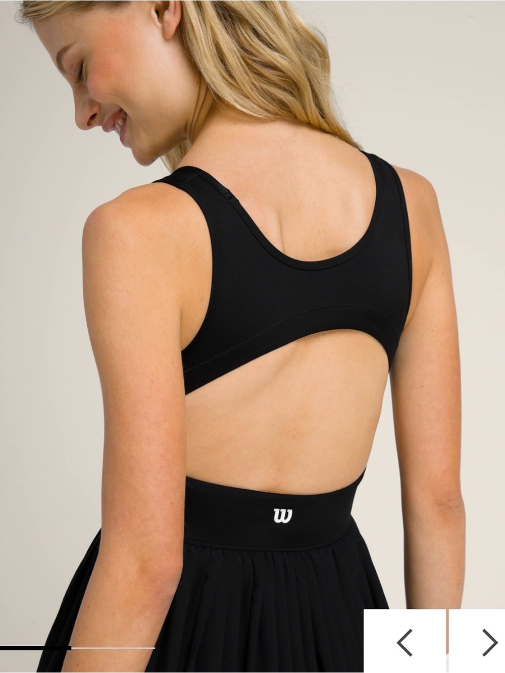 Wilson Sportif Tennis Dress - Black - Pleated Skirt - Size M - NWT - Picture 5 of 9